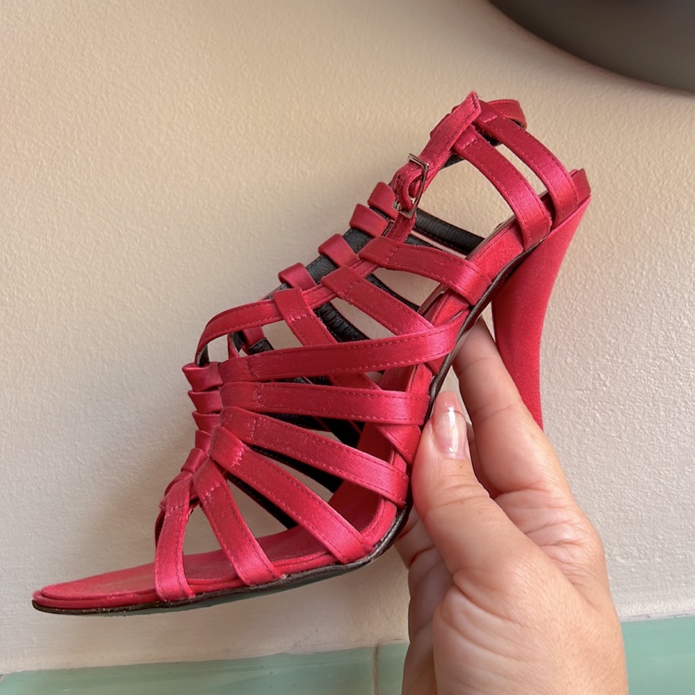 Roger Viver pink satin sandals size 35 1/2 - Picture 7 of 9